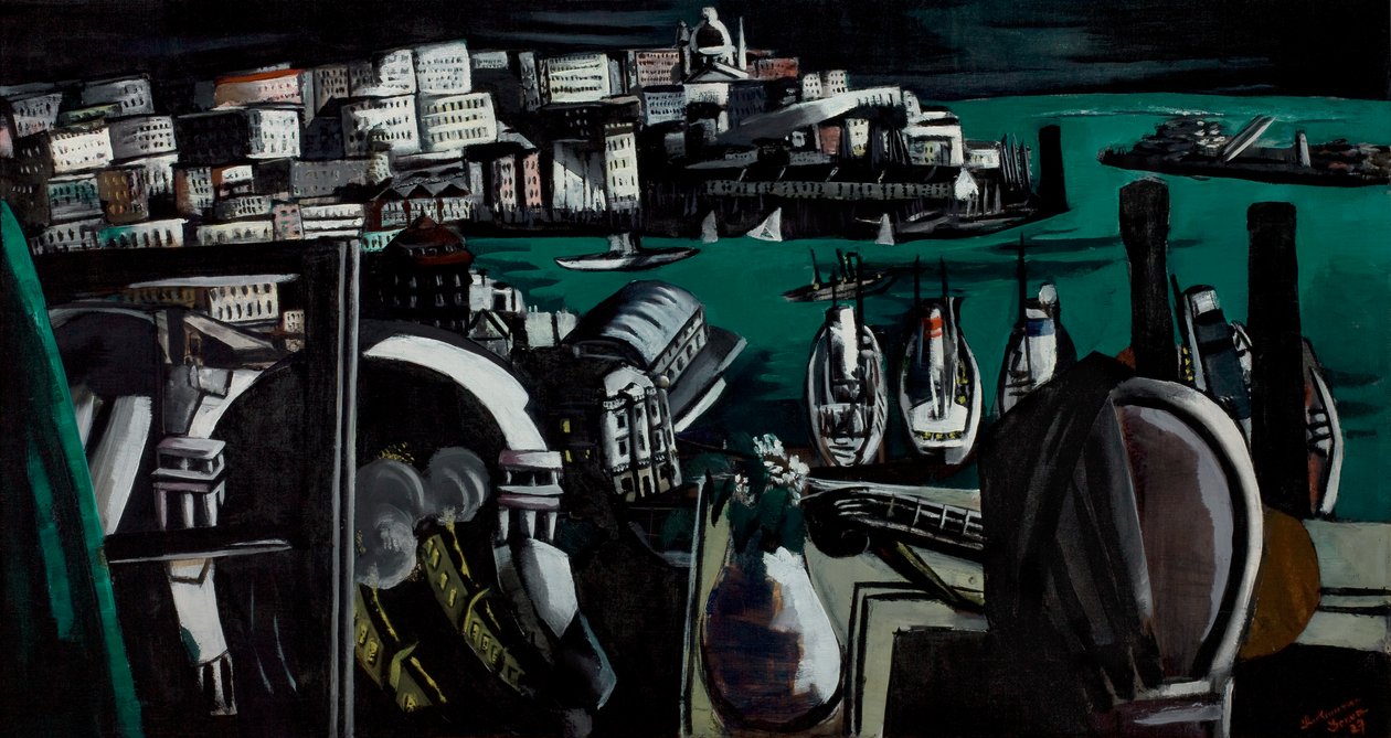 Havnen i Genova av Max Beckmann