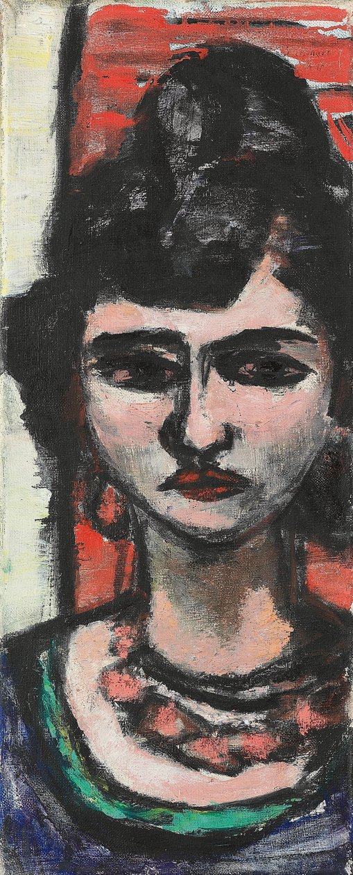 Den italienske kvinnen; Italienerin av Max Beckmann