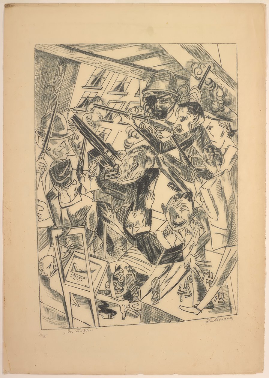 The Last Ones, tallerken ti fra Die Hölle av Max Beckmann