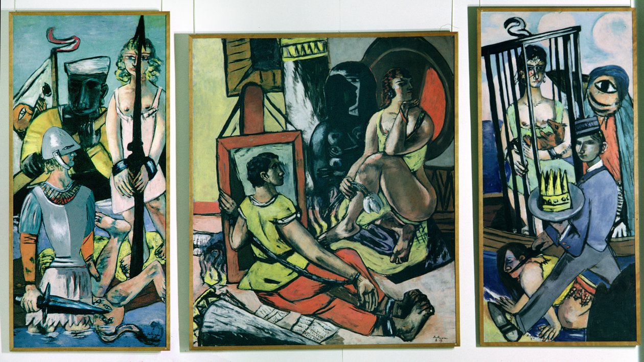 Triptych of the Temptation of St. Anthony av Max Beckmann