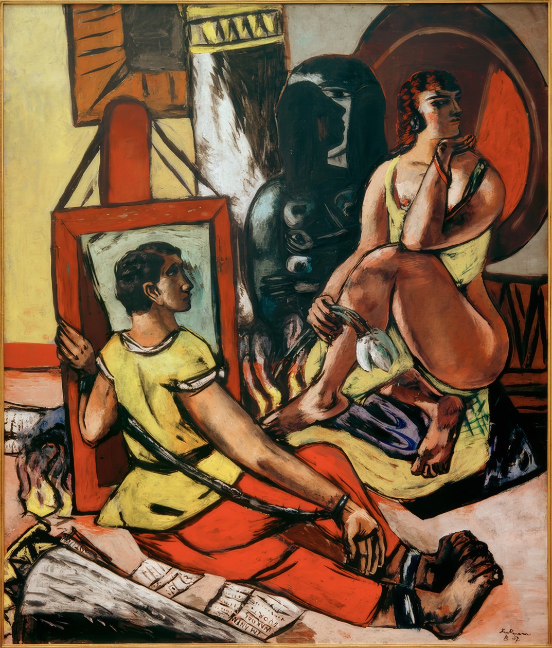 Temptation (Temptation of Saint Anthony) av Max Beckmann