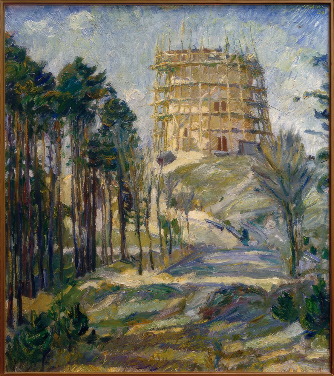 Vanntårn i Hermsdorf av Max Beckmann