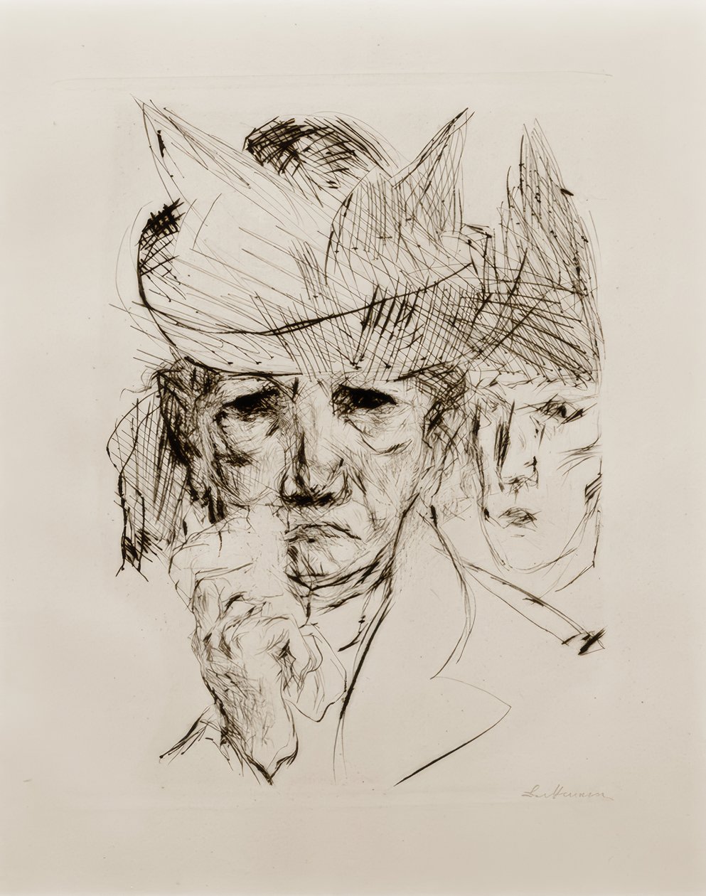 Gråtende kvinne av Max Beckmann