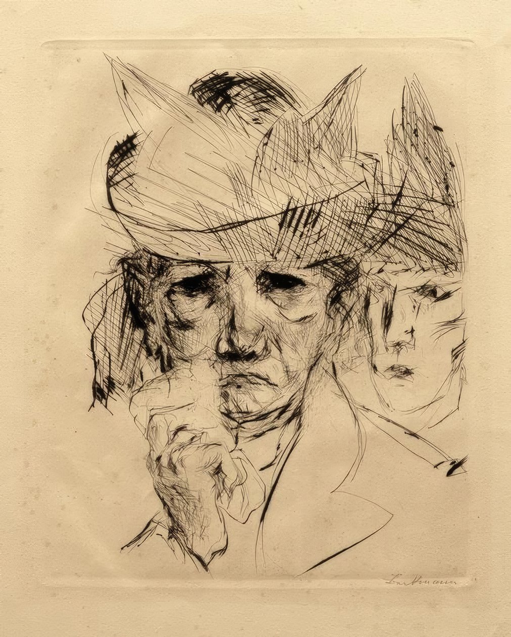 Gråtende kvinne av Max Beckmann