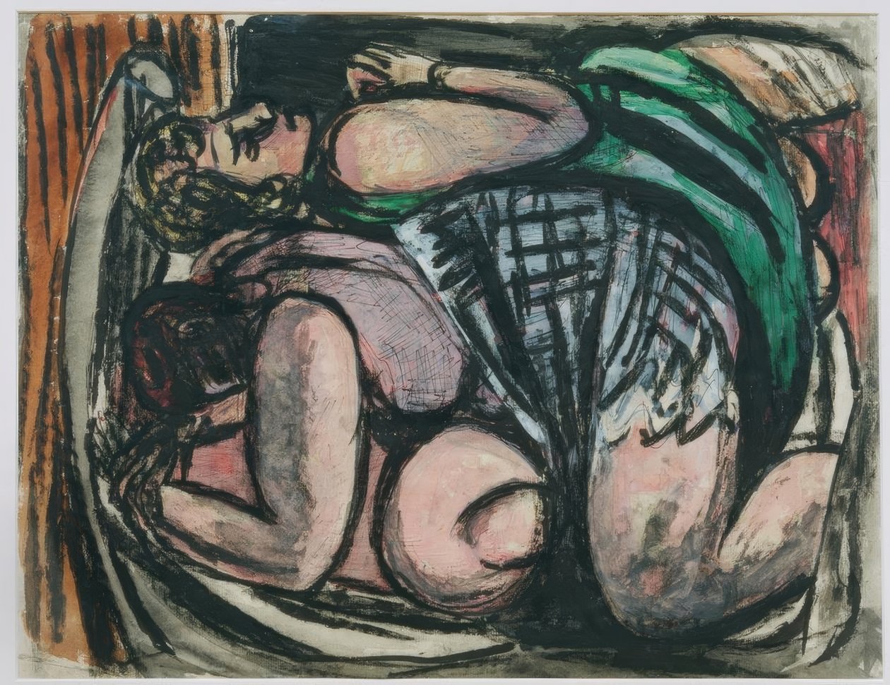 To kvinner liggende av Max Beckmann