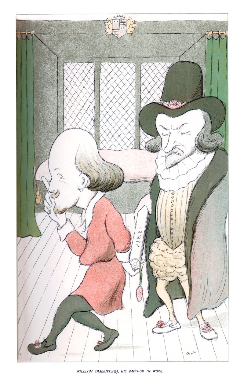 William Shakespeare, Hans arbeidsmetode, 1904. av Henry Maximilian Beerbohm