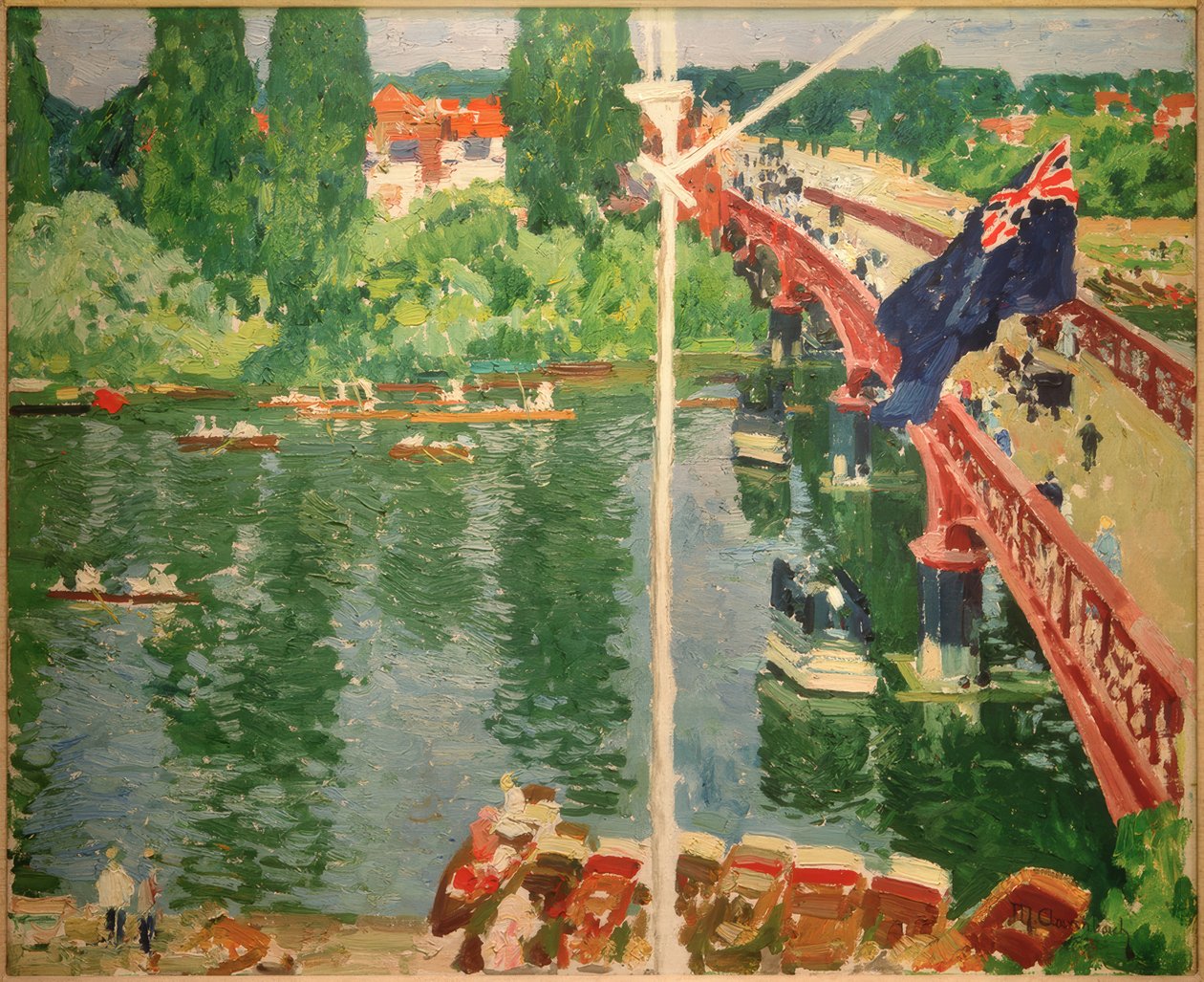 Søndag på Hampton Court av Max Clarenbach