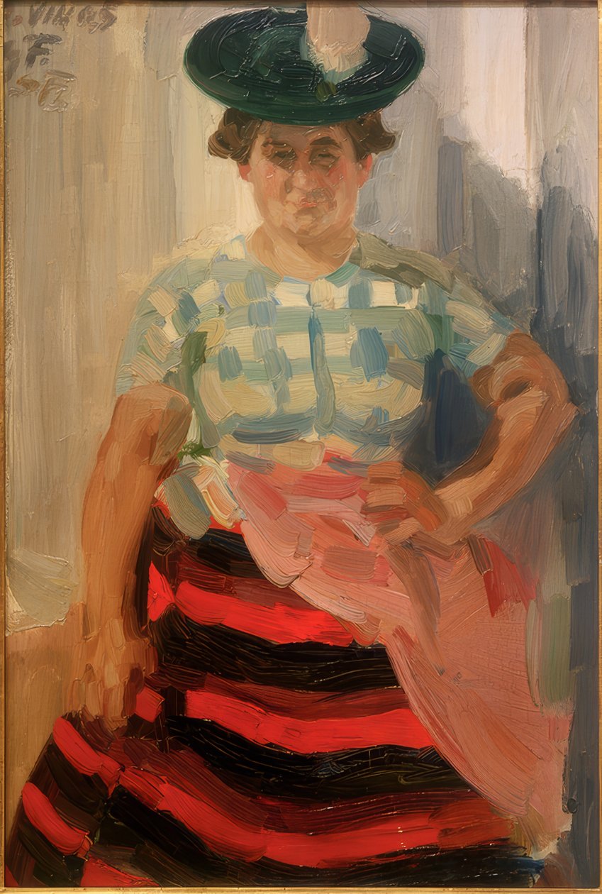 Miesbacherin av Max Feldbauer