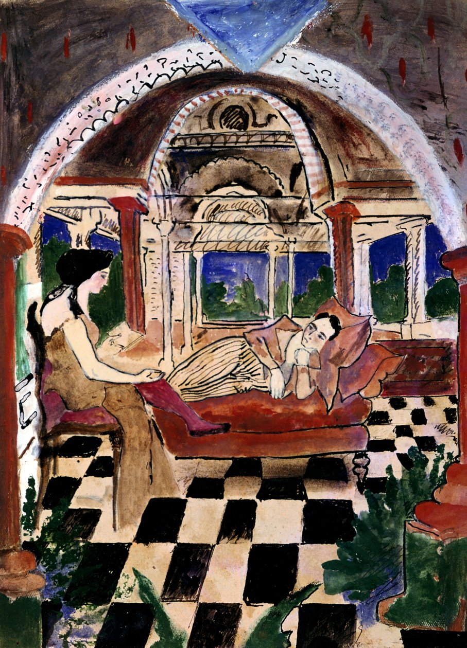 Apollinaire og hans muse, c1900-1944 av Max Jacob