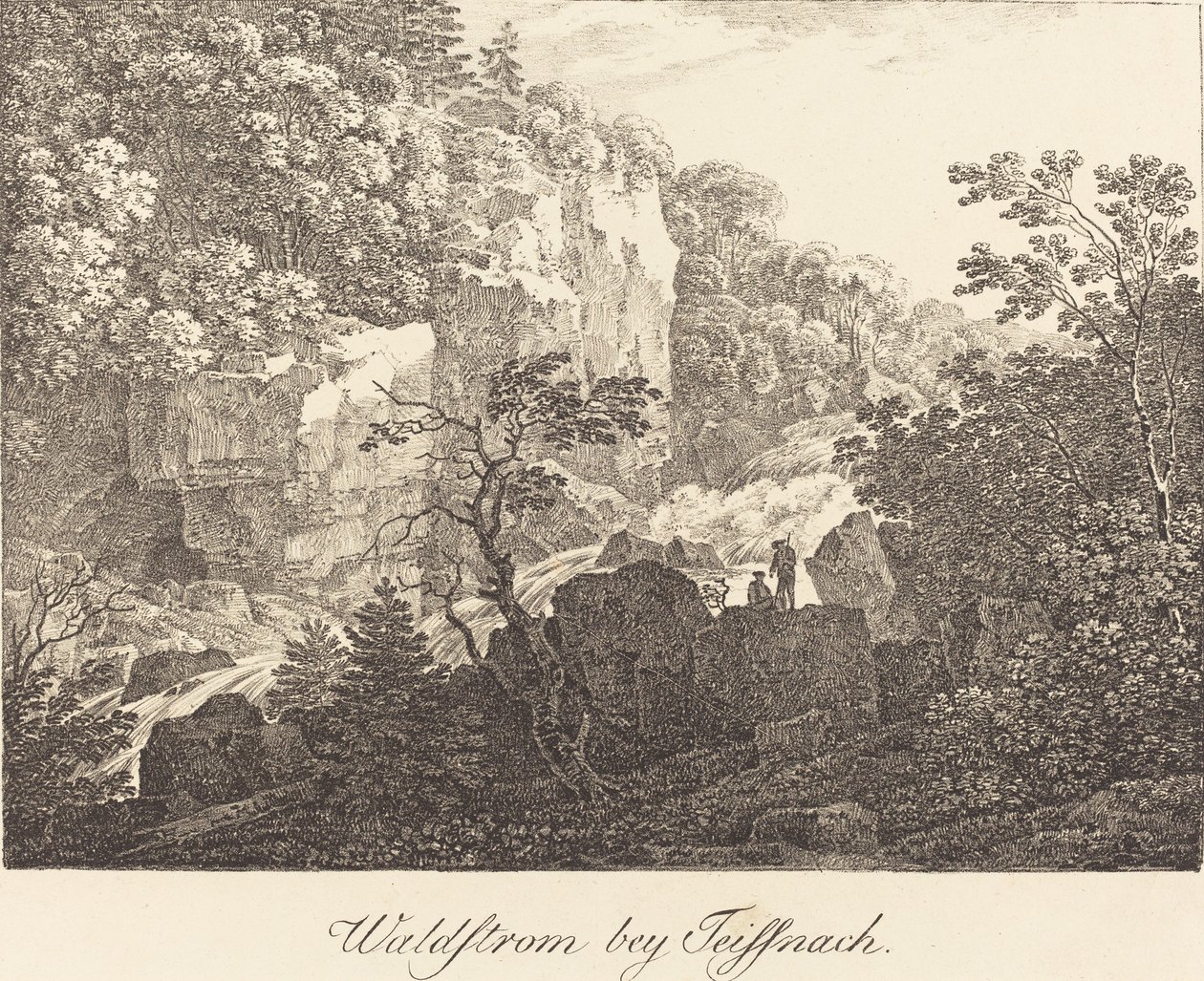 Waldstrom bey Teissnach av Max Joseph Wagenbauer