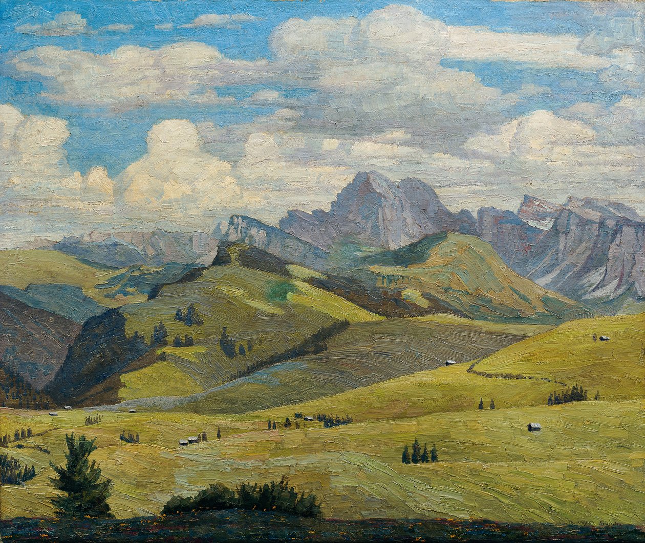 Alpe di Siusi (Sør-Tirol) av Max Kahrer