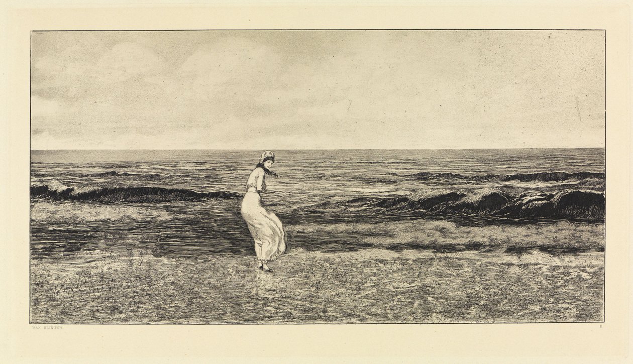 Ved havet (Intermezzi, opus IV, blad 2) av Max Klinger