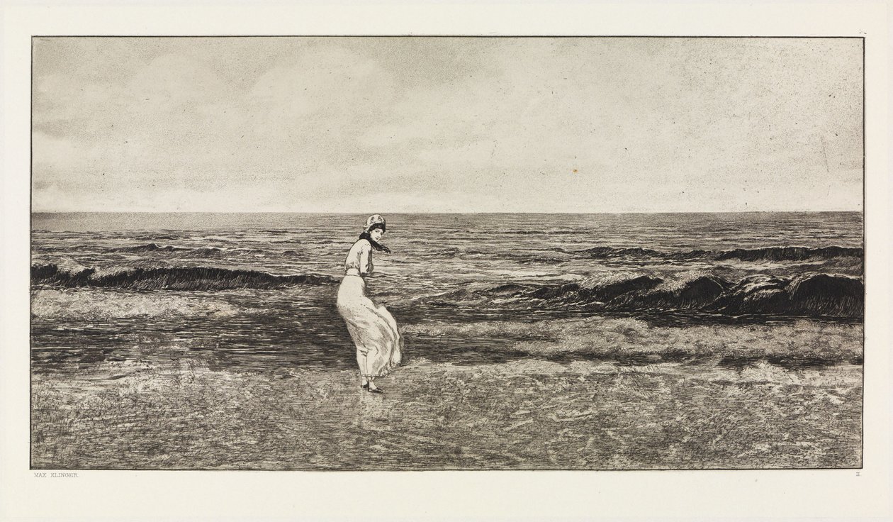 Ved havet (Intermezzi, opus IV, blad 2) av Max Klinger