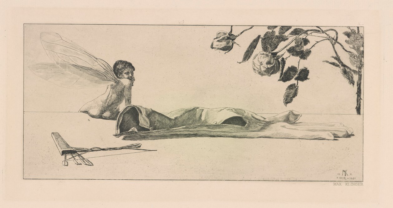 Amor (Cupid), fra serien Ein Handschuh (A Glove) av Max Klinger