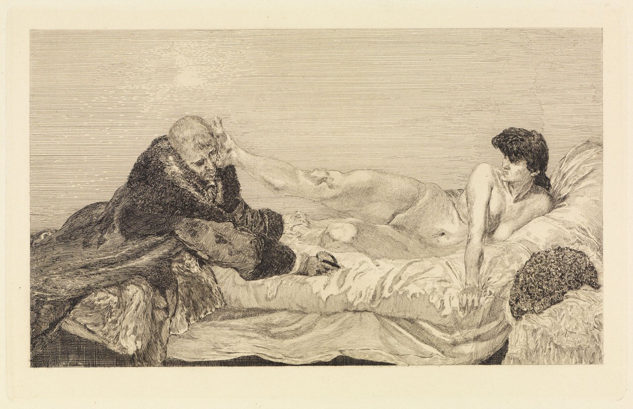 Tilbud (Et liv, opus VIII, blad 6) av Max Klinger