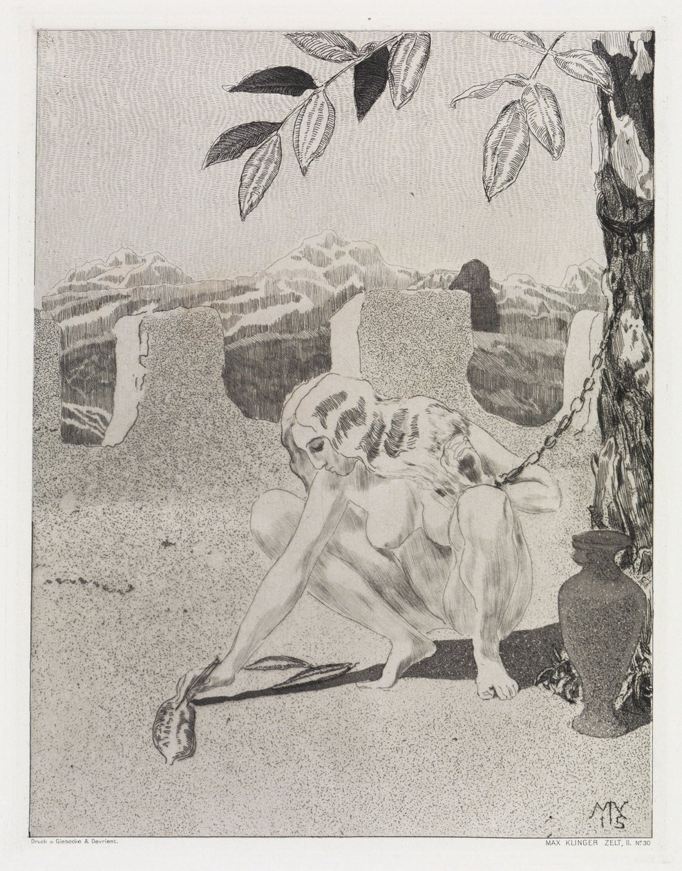På tårnet (Telt, Opus XIV, 2. del, nr. 30) av Max Klinger