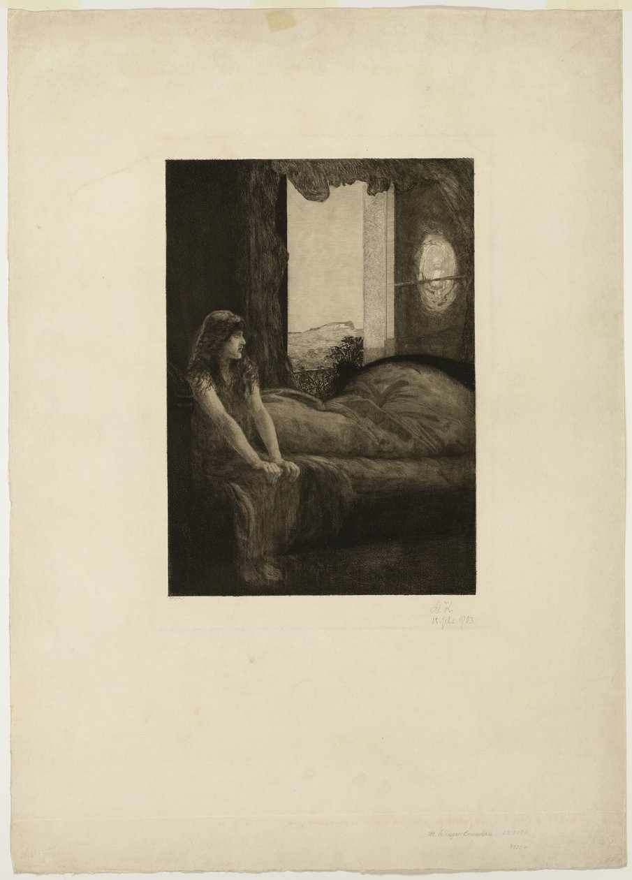 Awakening, tallerken åtte fra A Love av Max Klinger