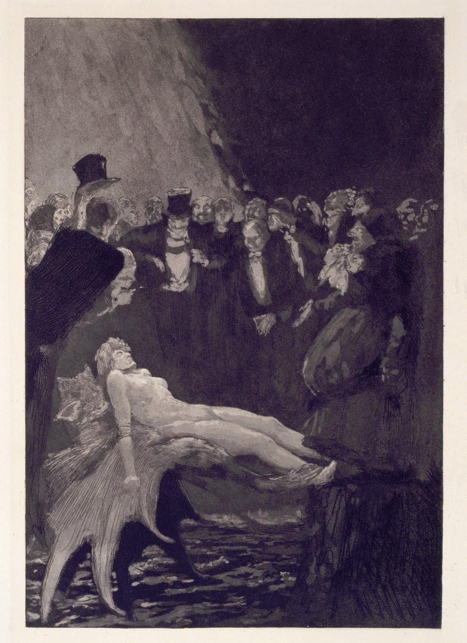 Lenket, plate 11 fra serien «Et liv: Opus VIII» av Max Klinger