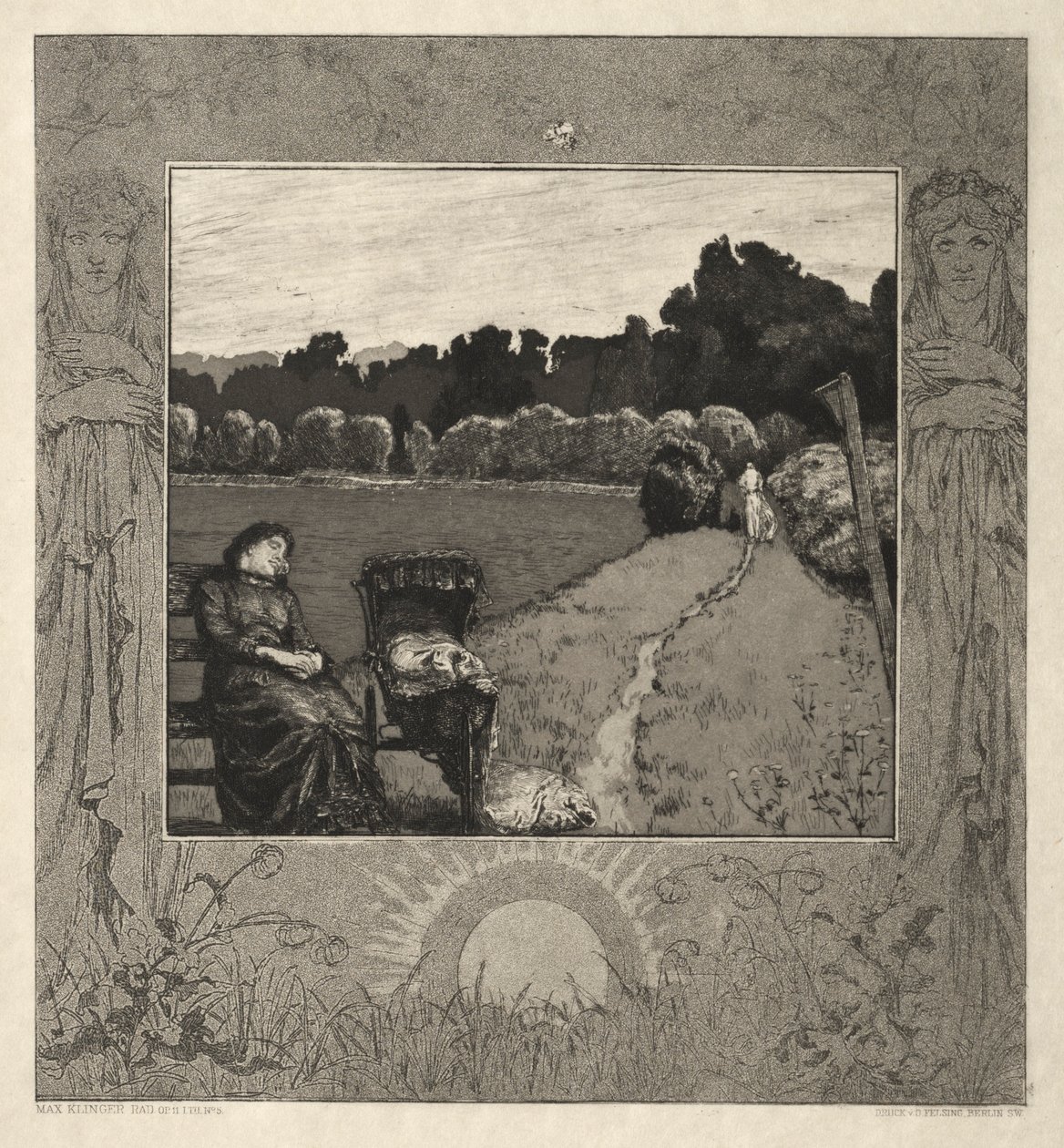 Child, from On Death, Part I, Opus XI Kind, vom Tode, Part I, Opus XI, 1889. av Max Klinger