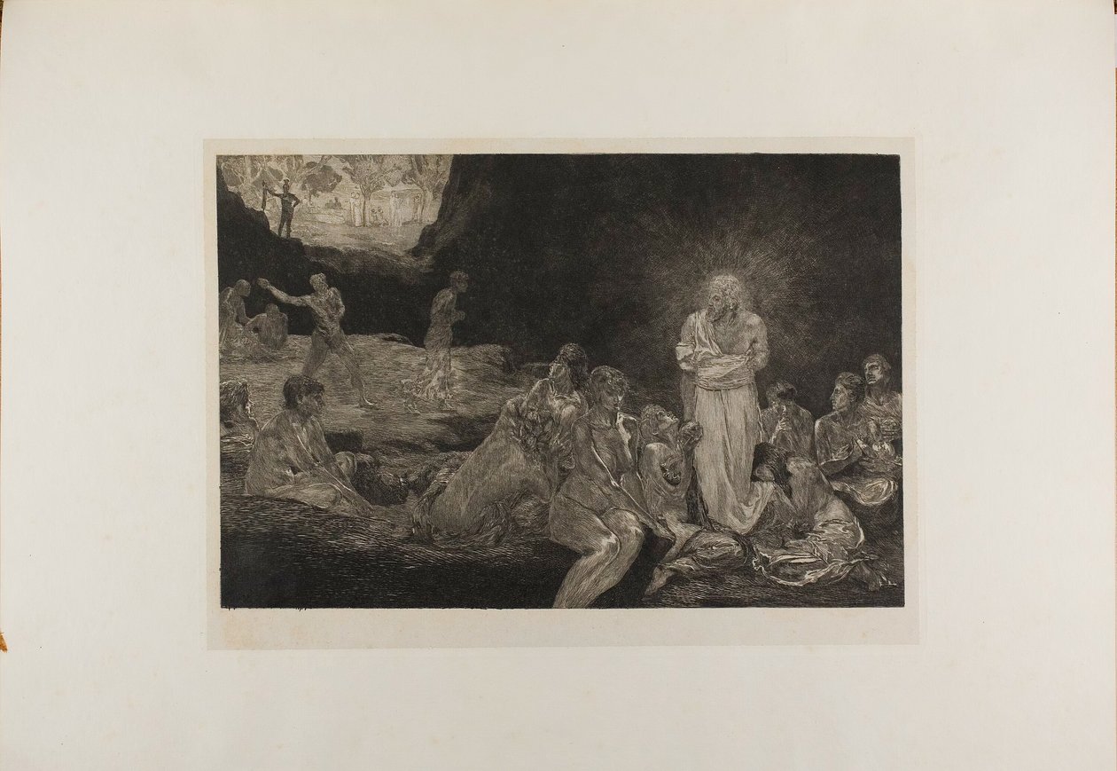 Christ and the Women Sinners, tallerken tretten fra A Life av Max Klinger