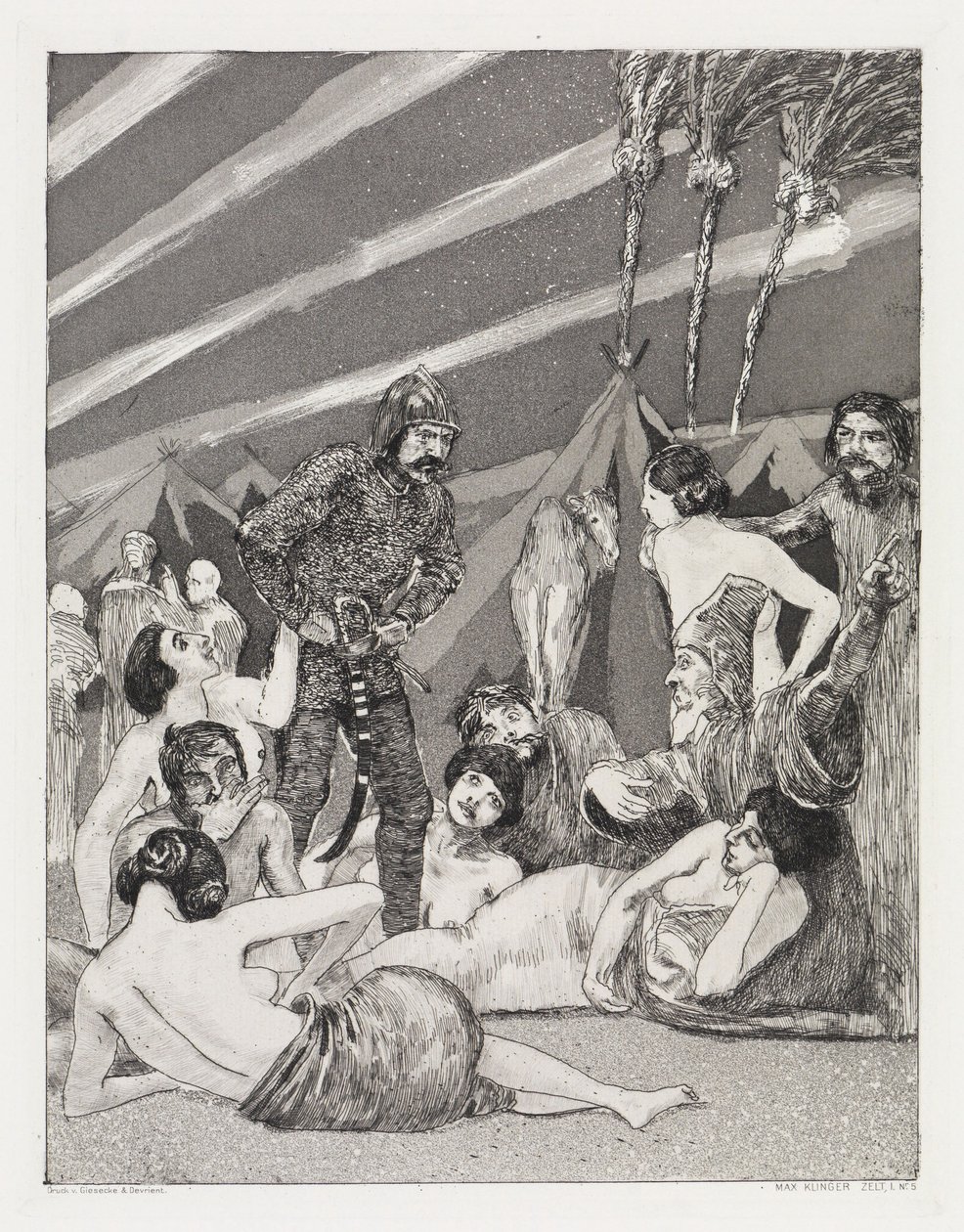 Leiren (Telt, Opus XIV, 1. del, nr. 5) av Max Klinger