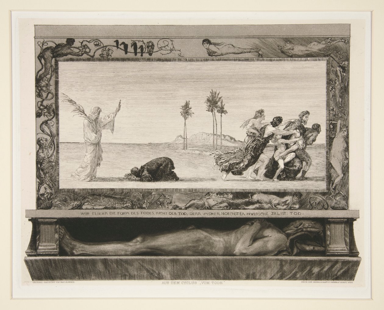 Death the Savior, fra Vom Tode (On Death) av Max Klinger