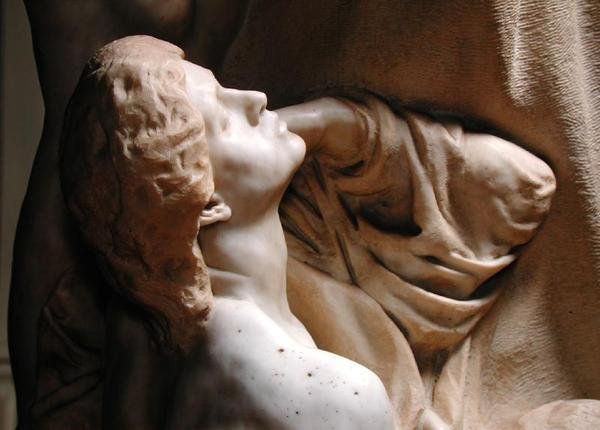 Detalj om dedikasjon til Brahms (marmor) (se også 155042-45 og 155047-49) av Max Klinger