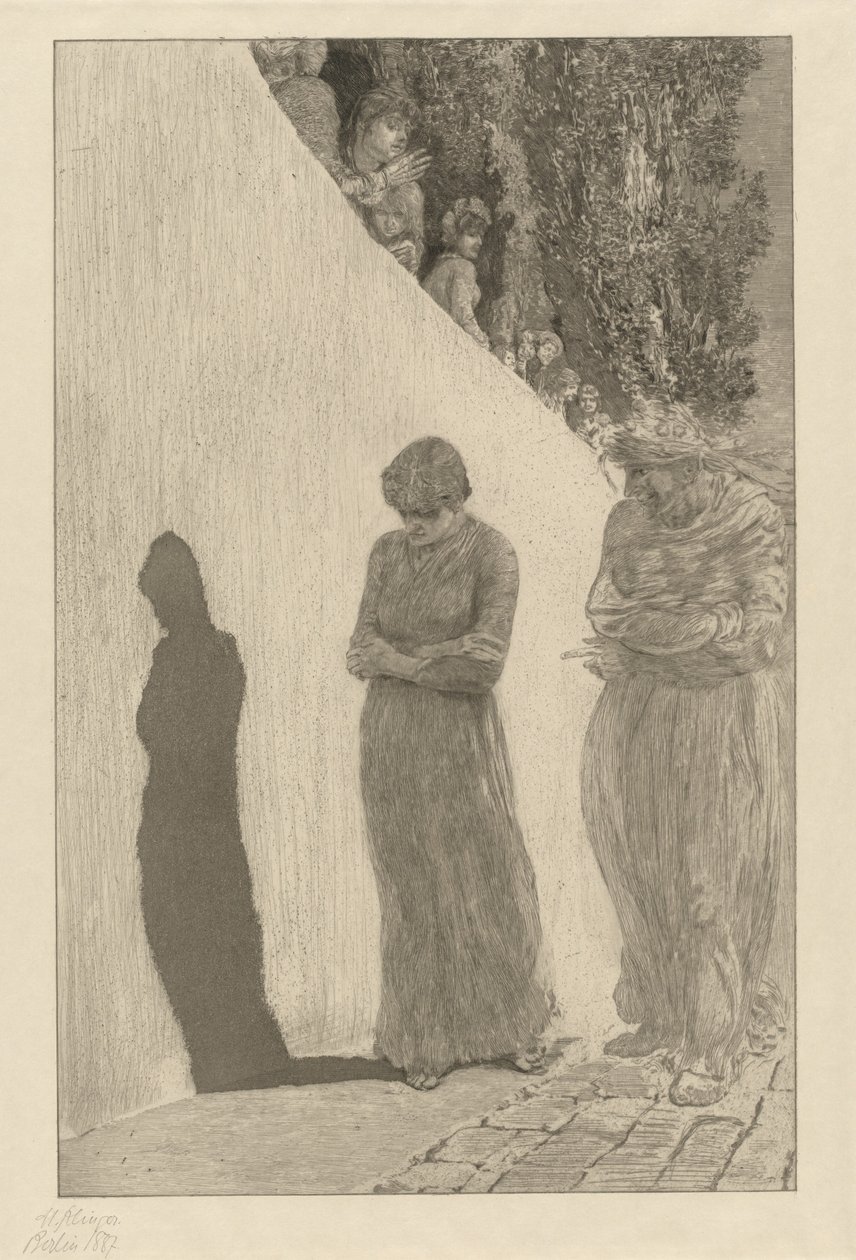 Vanære (Schande): pl. 9 av Max Klinger