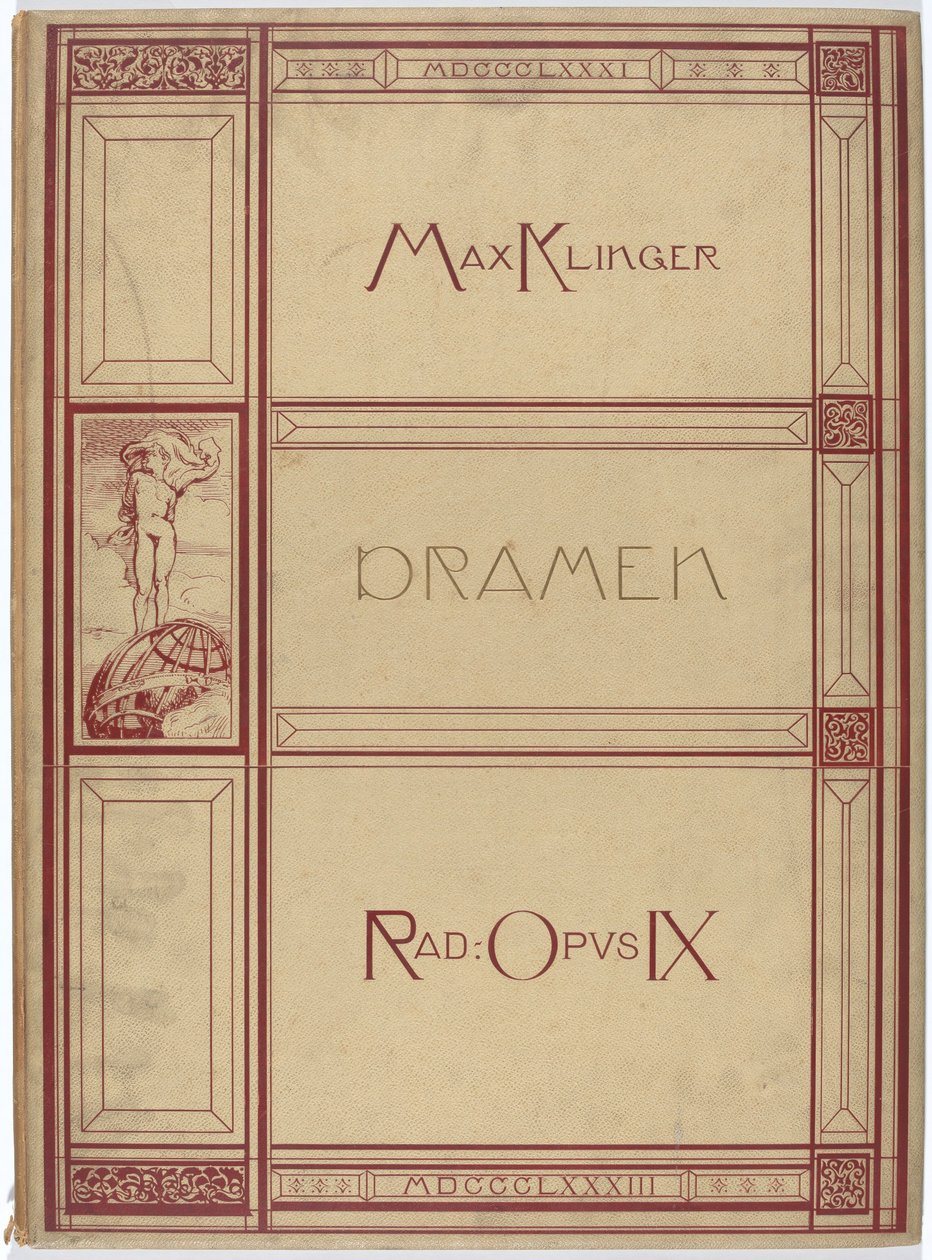 Dramaer: VI-motiver i X-ark. Etsninger Opus IX av Max Klinger
