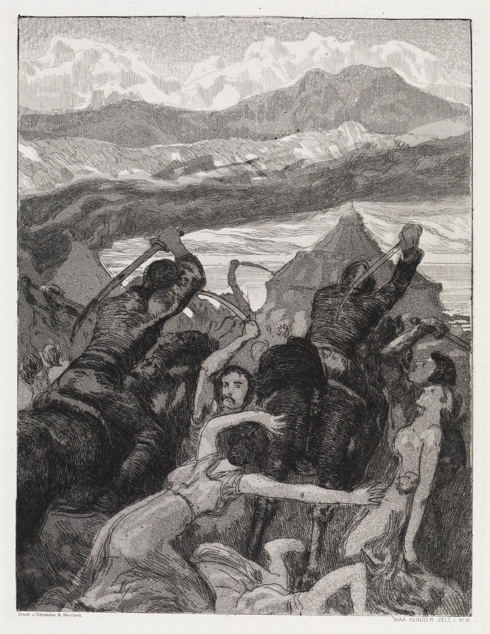 Innbrudd (Telt, Opus XIV, 1. del, nr. 14) av Max Klinger