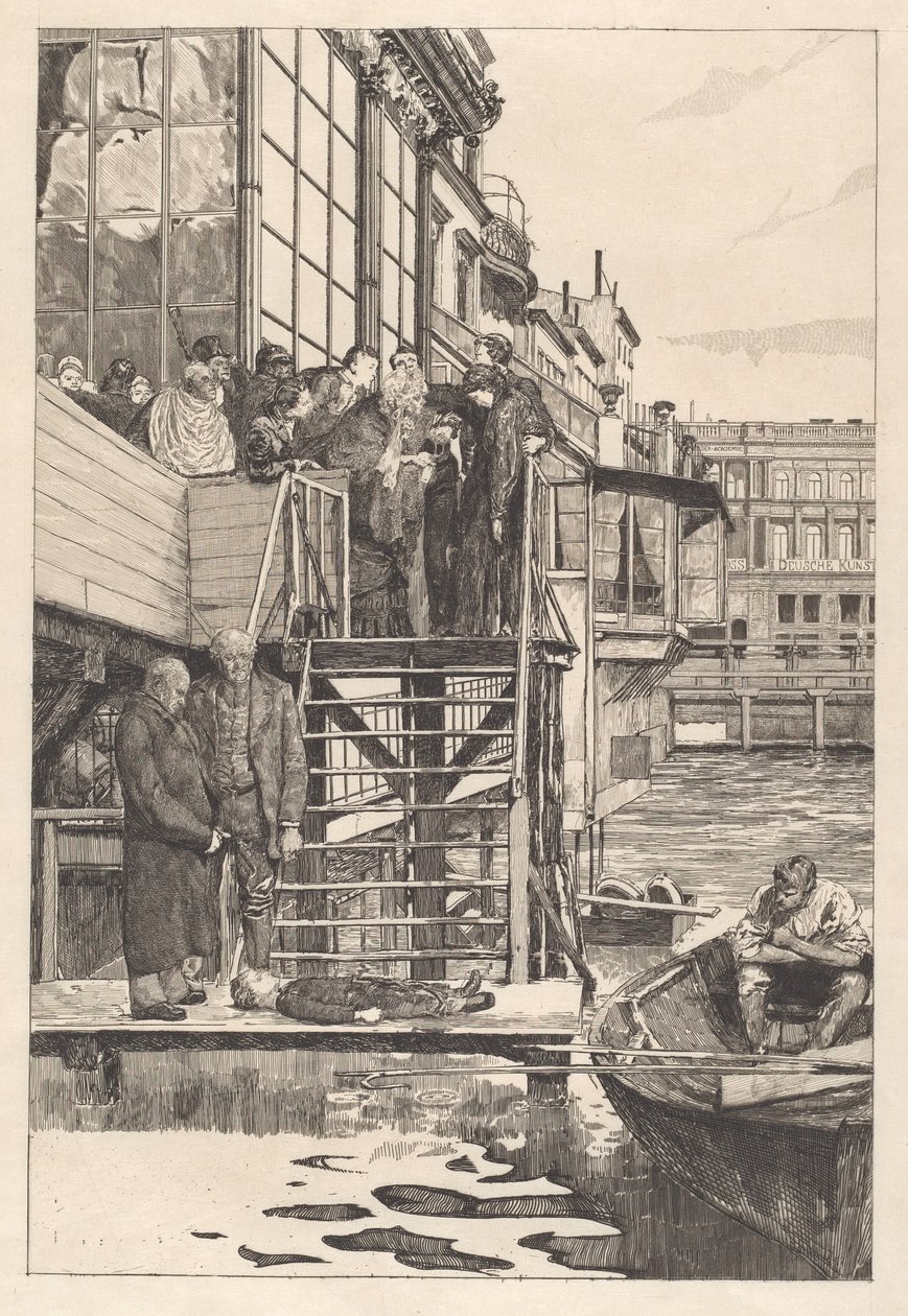 En mor, 1882. av Max Klinger