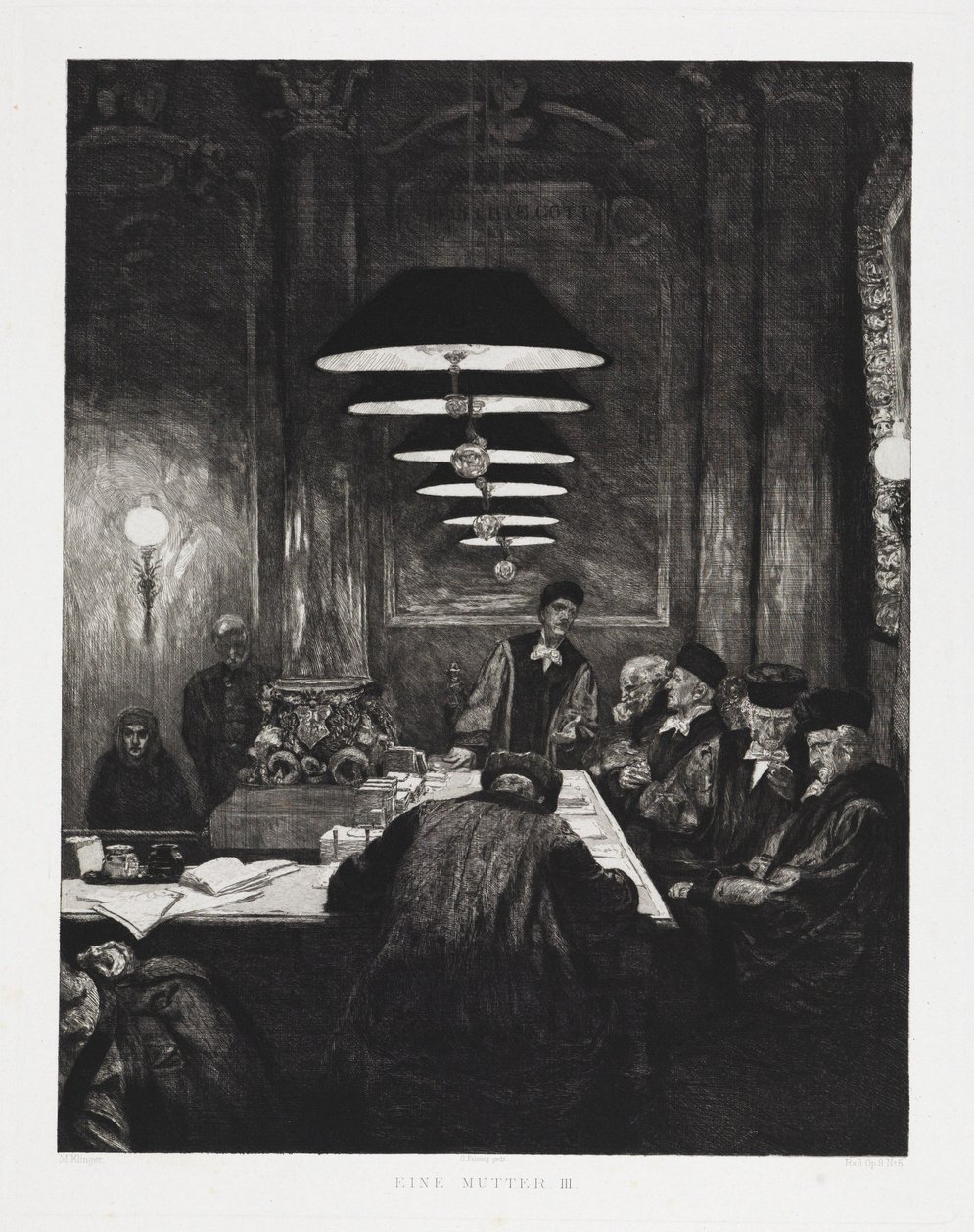 En mor III (Dramaer, opus IX, blad 5) av Max Klinger