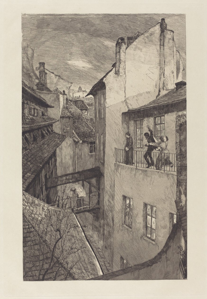 En mor IA Mor I, 1883. av Max Klinger