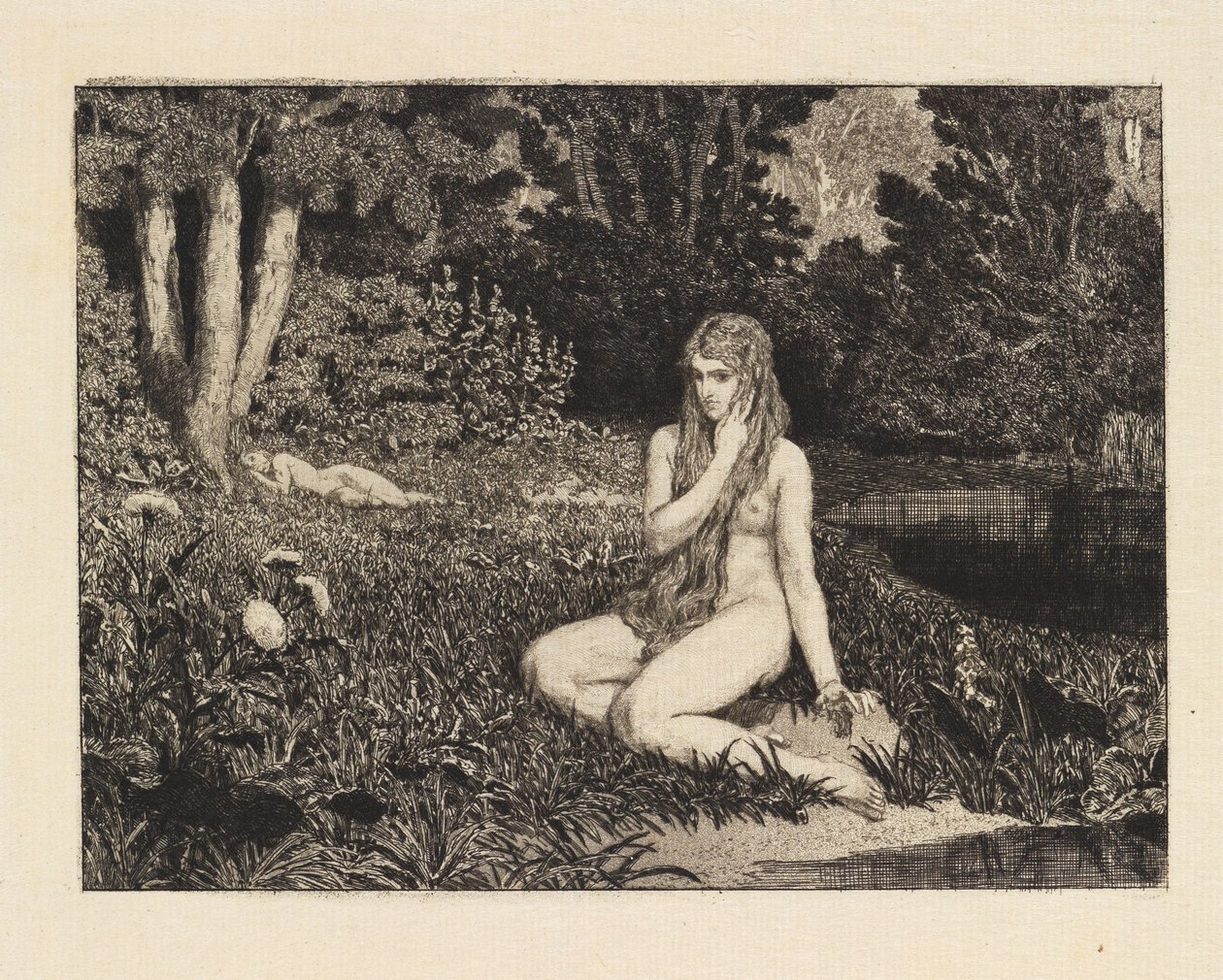 Eva (Eva og fremtiden, opus III, blad 1) av Max Klinger