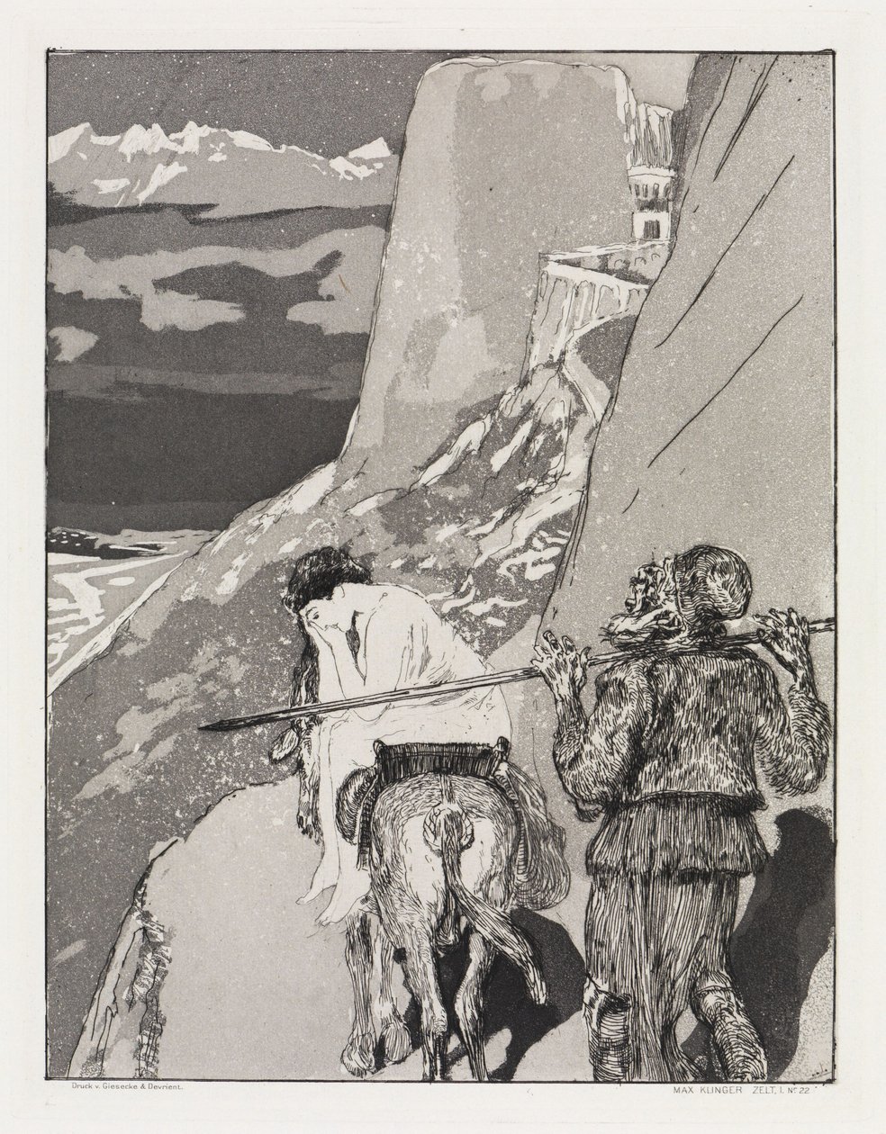 Fange (Telt, opus XIV, del 1, nr. 22) av Max Klinger
