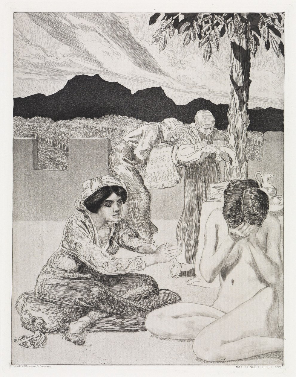 Gaver (Telt, Opus XIV, 2. del, nr. 29) av Max Klinger