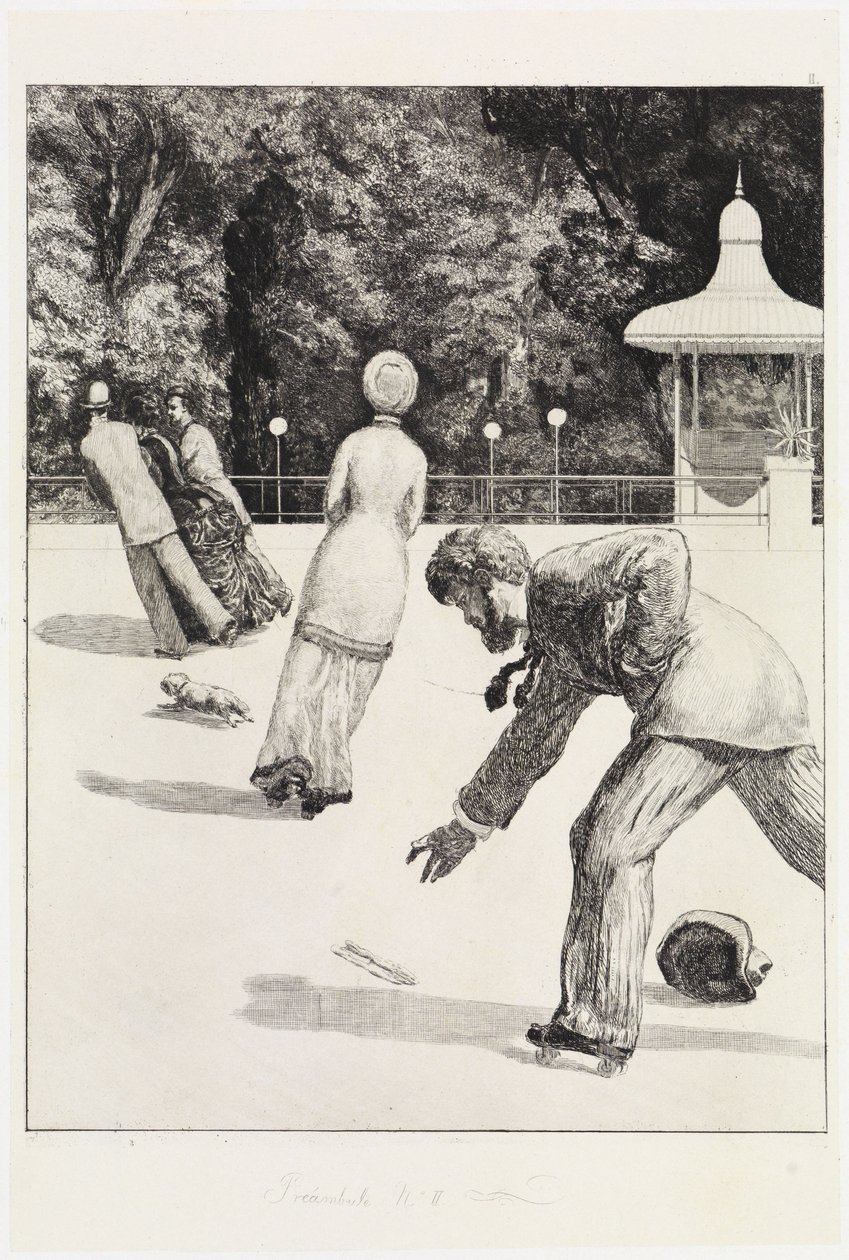 Handling (En hanske, opus VI, blad 2) av Max Klinger