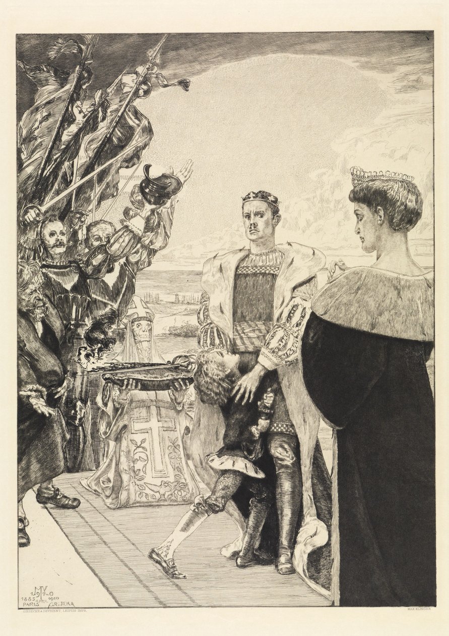 Hersker (Om døden, annen del, Opus XI, blad 2) av Max Klinger