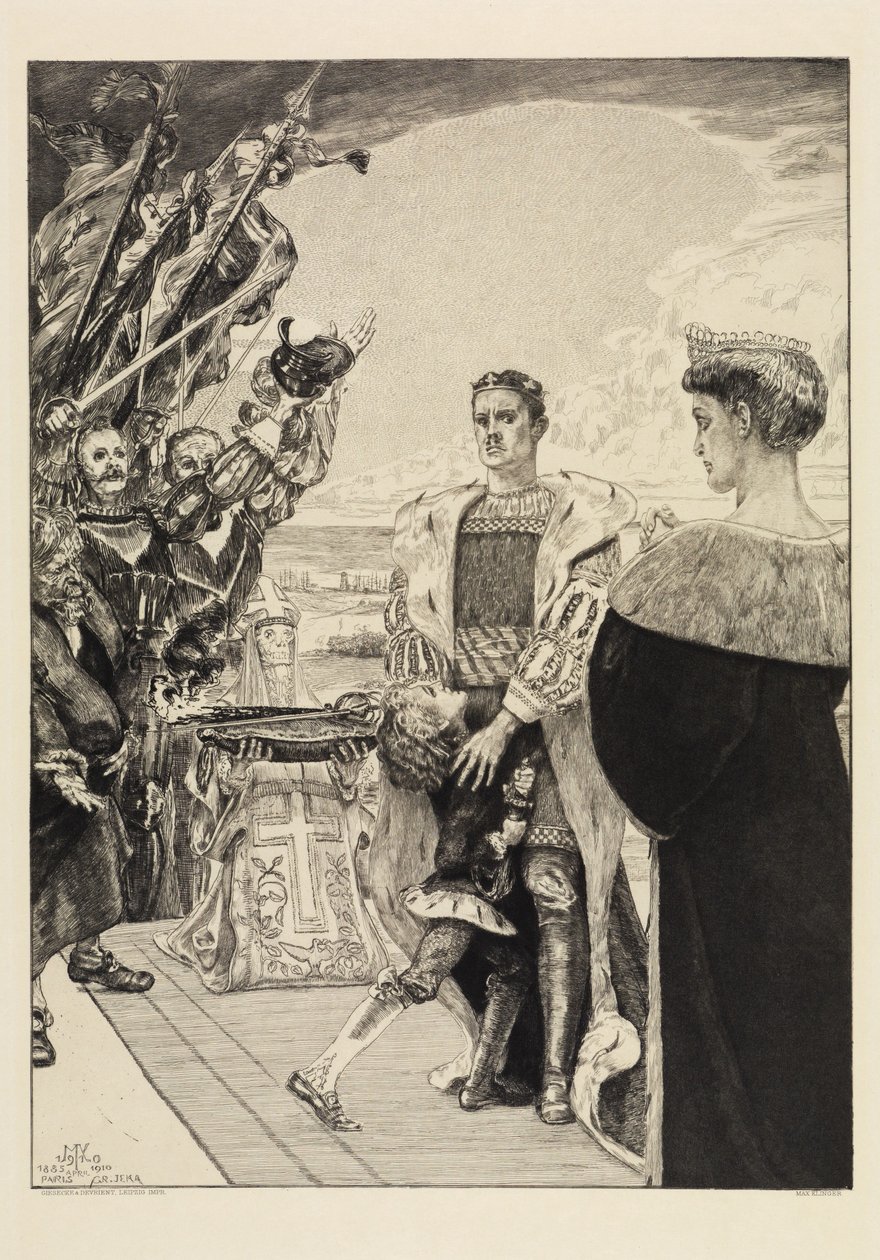 Hersker (Om døden, andre del, opus XI, plate 2) av Max Klinger