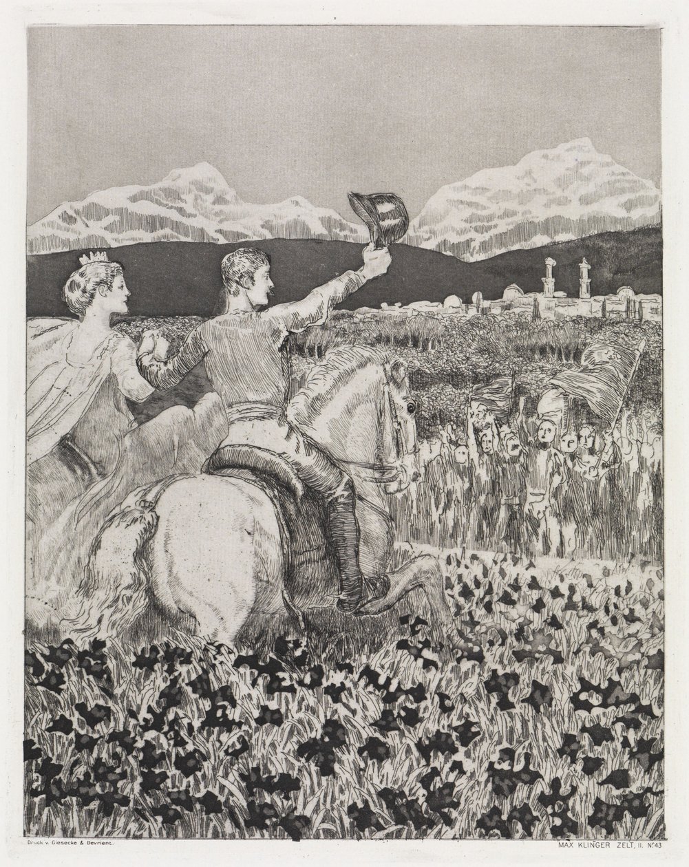 I eget land (Telt, opus XIV, del 2, nr. 43) av Max Klinger