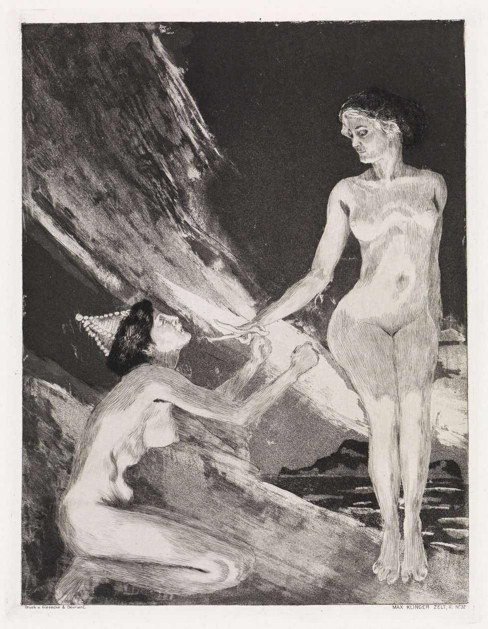 Dronning og gudinne (Telt, Opus XIV, 2. del, nr. 32) av Max Klinger
