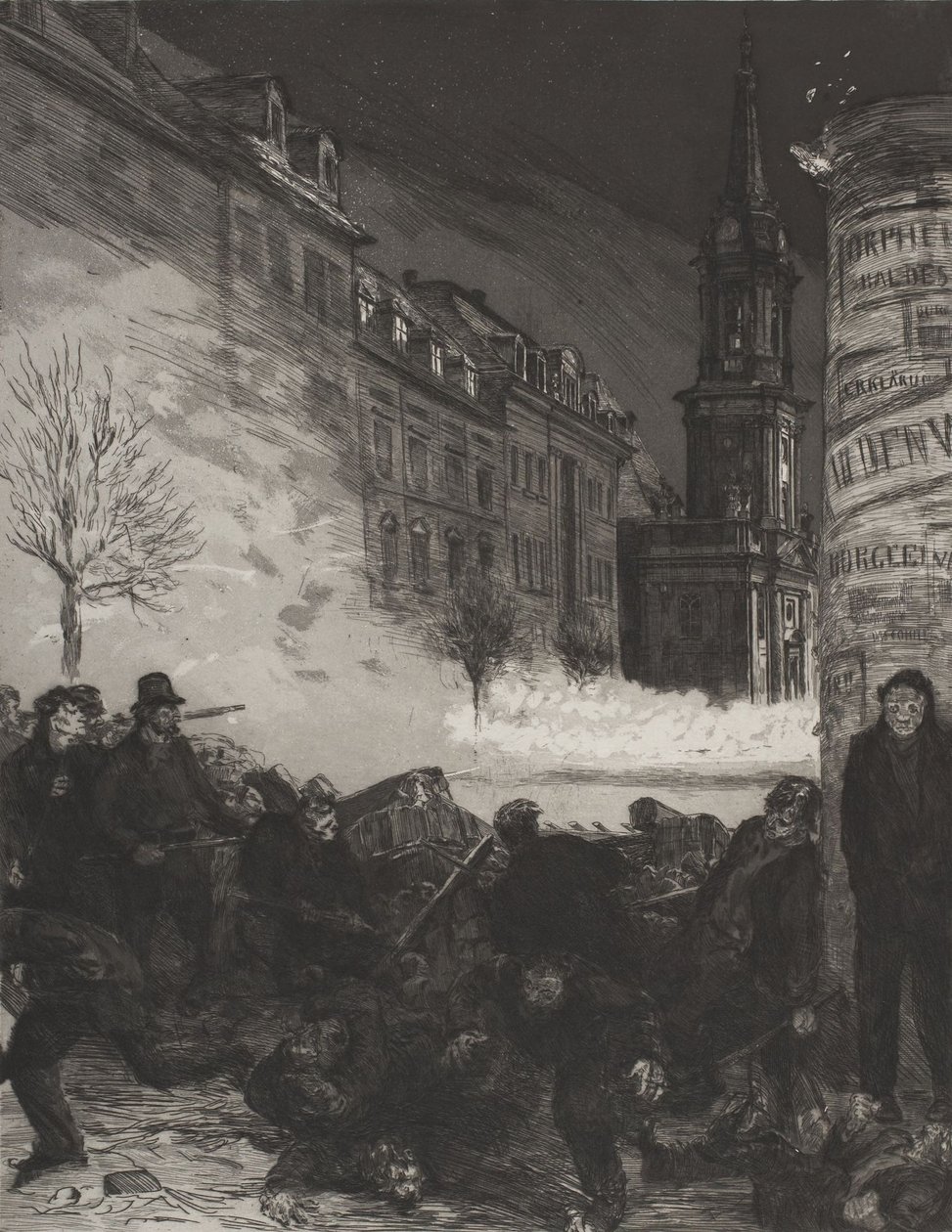 Marsdager II, fra Dramaer opus IX av Max Klinger