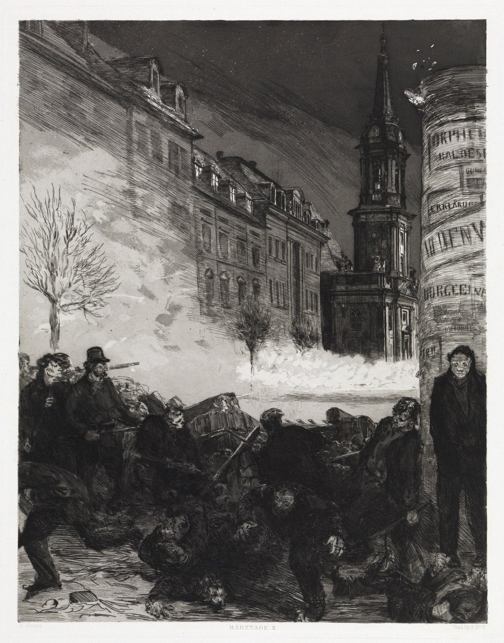 Marsdager II (Dramaer, opus IX, blad 9) av Max Klinger