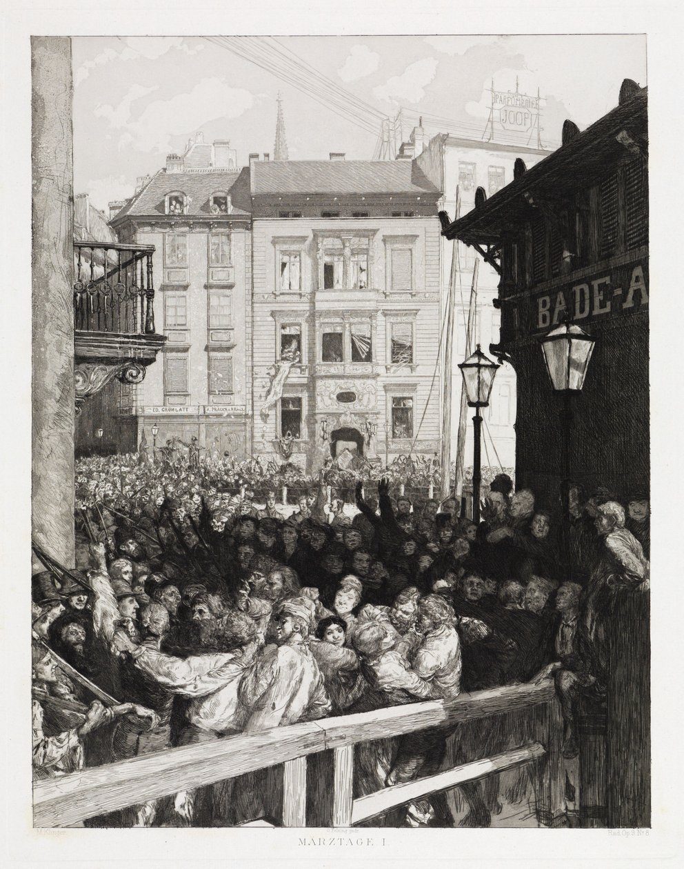 Marsdager I (Dramaer, opus IX, blad 8) av Max Klinger