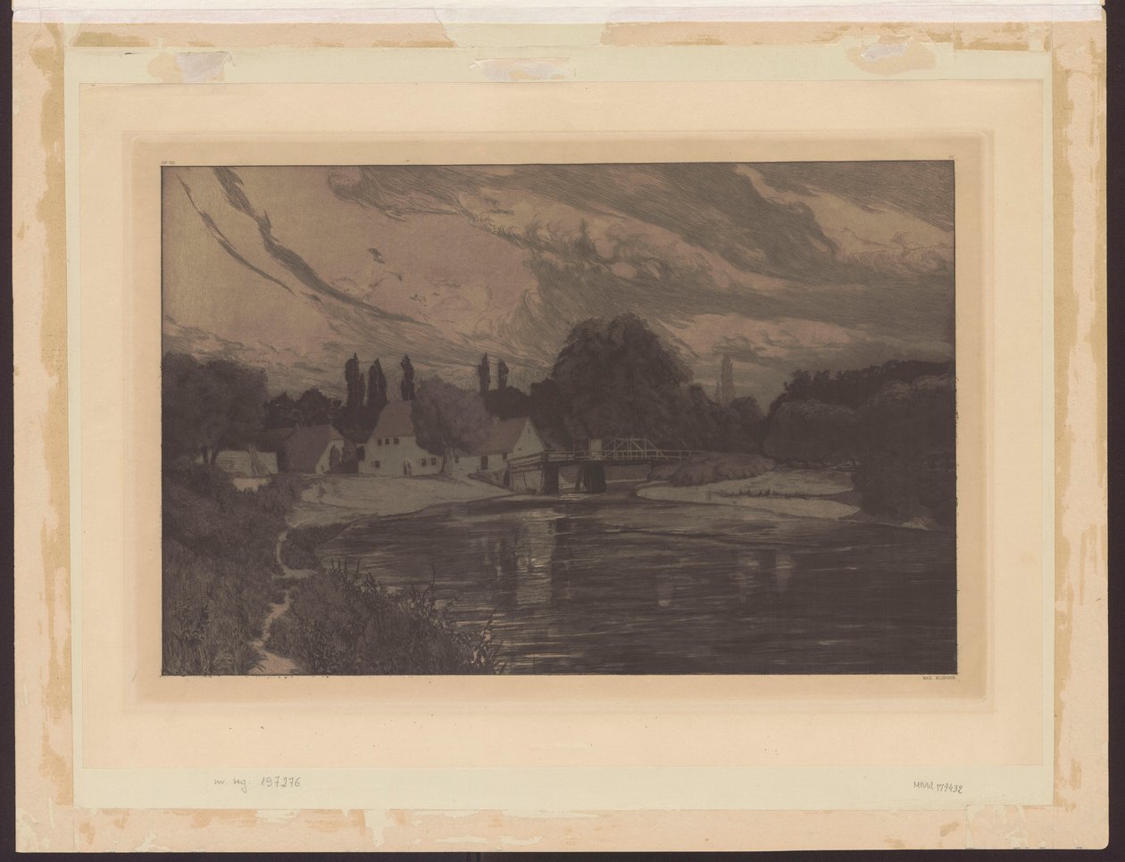 Månenatt, blad 3 op. VII av Max Klinger