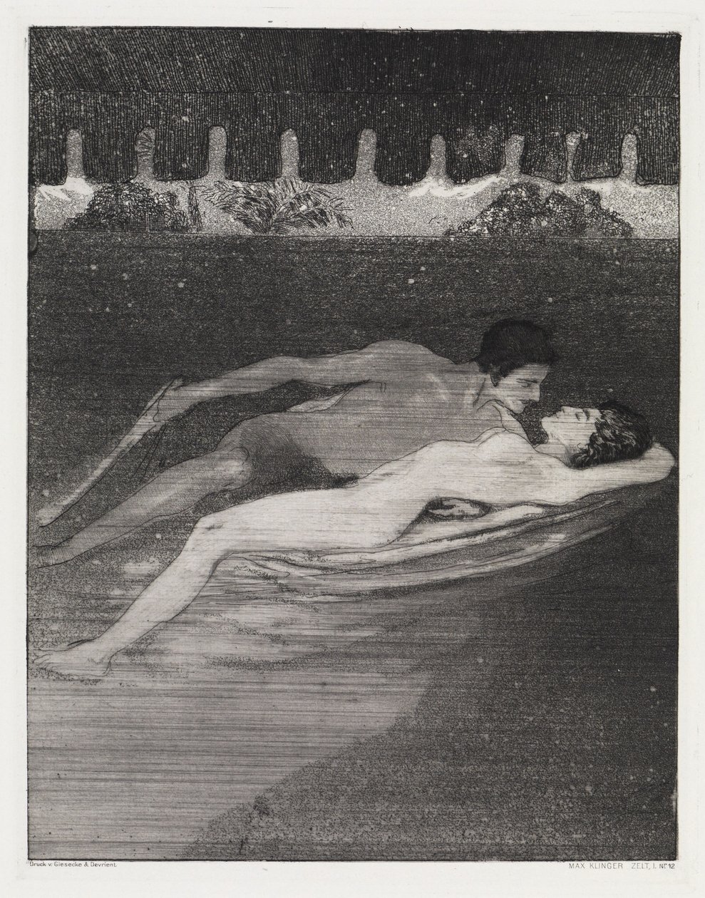 Natt (Telt, Opus XIV, 1. del, nr. 12) av Max Klinger