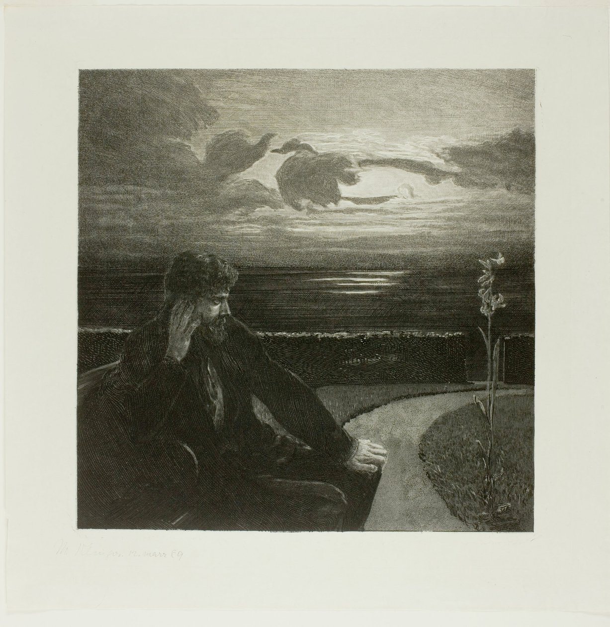 Night, fra On Death Part I av Max Klinger