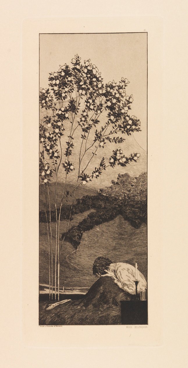 Opus VI, fra Paraphrase on the Finding of a Glove, 1881. av Max Klinger