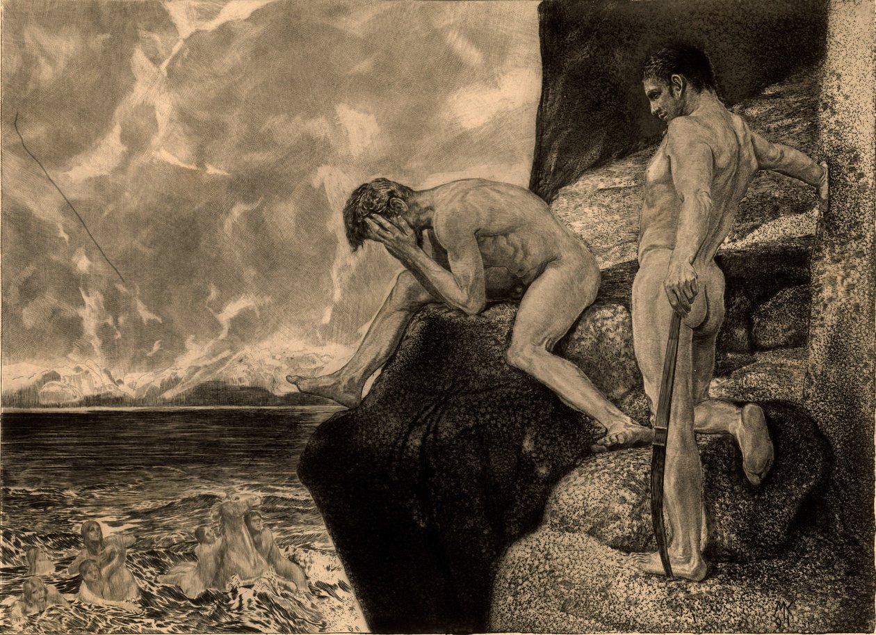 Opus XII, Brahms fantasi, 1894. av Max Klinger