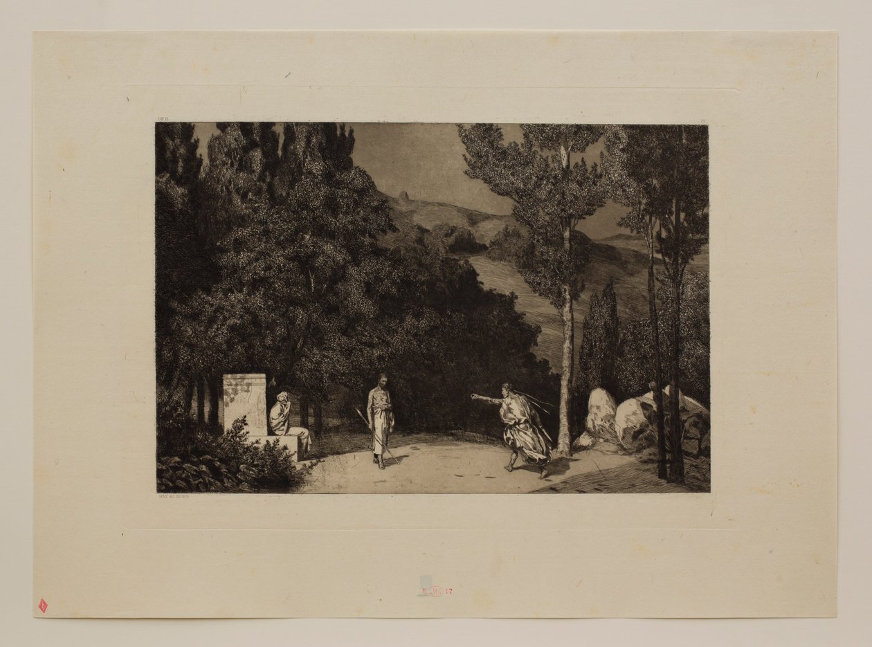 Pyramus og Thisbe III av Max Klinger